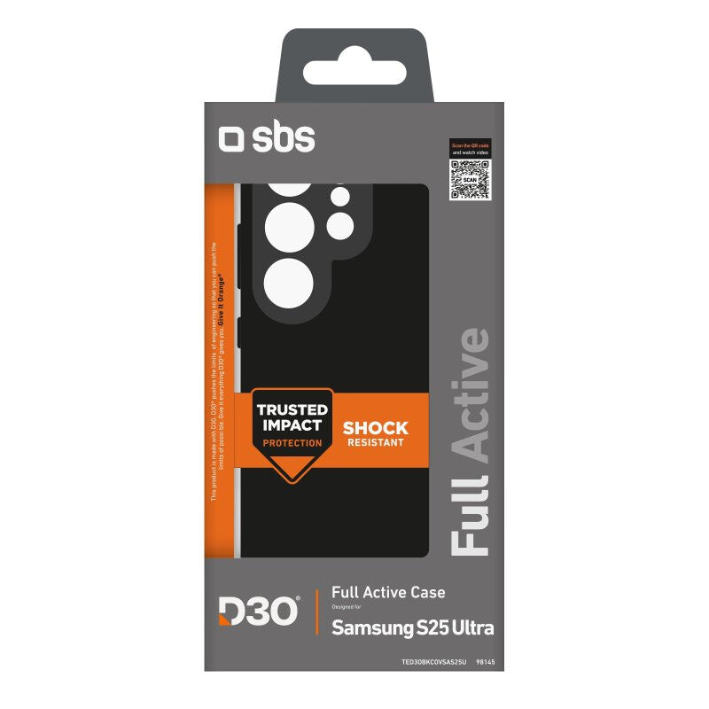 SBS TED3OBKCOVSAS25U mobiltelefon etui 17,5 cm (6.9") Cover Sort