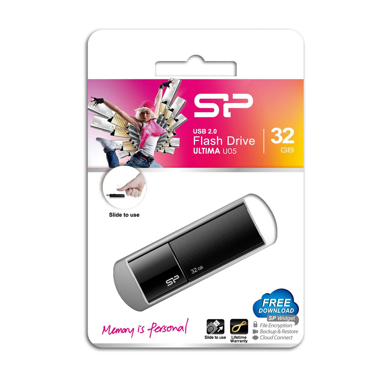 Silicon Power Ultima U05 USB-nøgle 32 GB USB Type-A 2.0 Sort