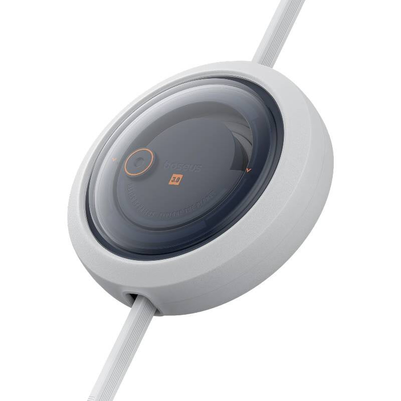 Hurtig opladningskabel 3in1 Baseus Free2Draw USB-C til USB-C/Lightning/Micro 100W, 1,1m (hvid)