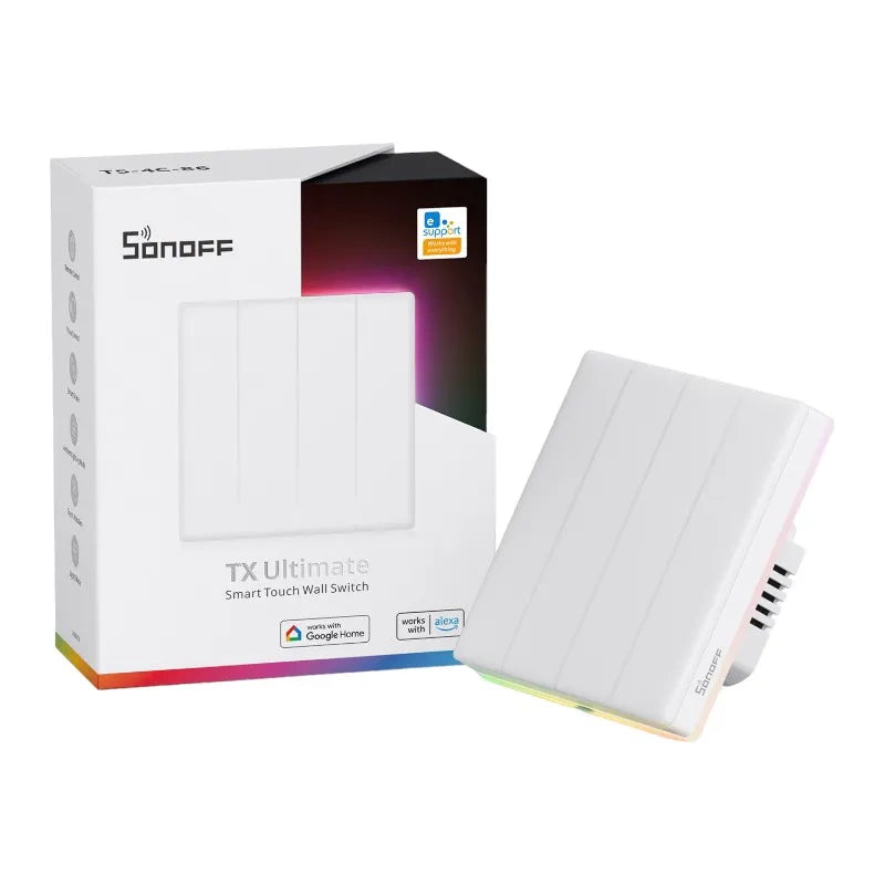 Smart WiFi Touch Wall Switch Sonoff TX T5 4C (4-kanal)