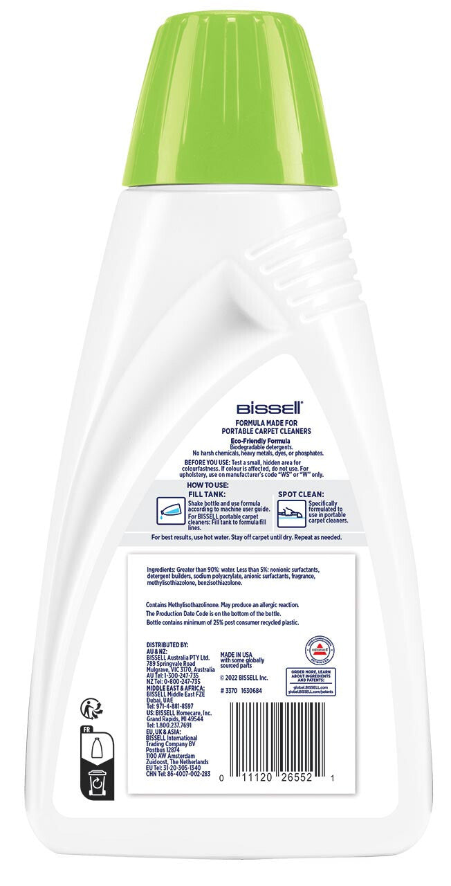 Bissell Cleaning Solution Natural Spot&Stain Pet Port. Carpet 1 L
