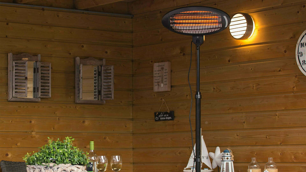 Sunred SMQ2000A electric space heater Indoor & outdoor Black 2000 W Quartz electric space heater