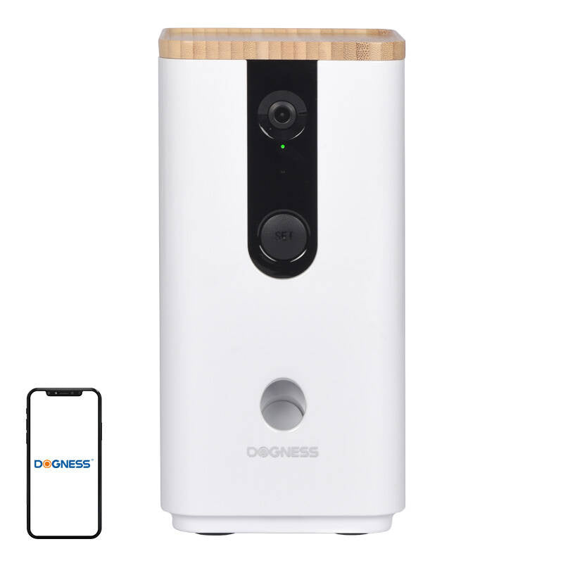 Smart snack feeder med kamera T03 Dogness (hvid)
