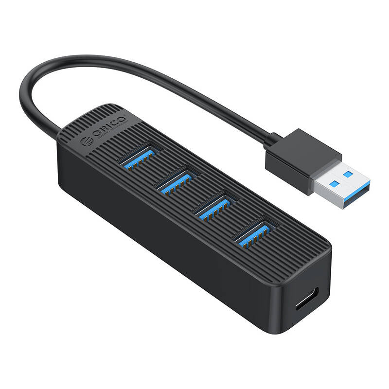 Orico TWU3 USB til 4x USB 3.0 Hub Adapter (sort)