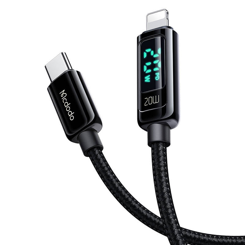 Mcdodo CA-8810 USB-C til Lightning-kabel, 36W, 1,2 m (sort)