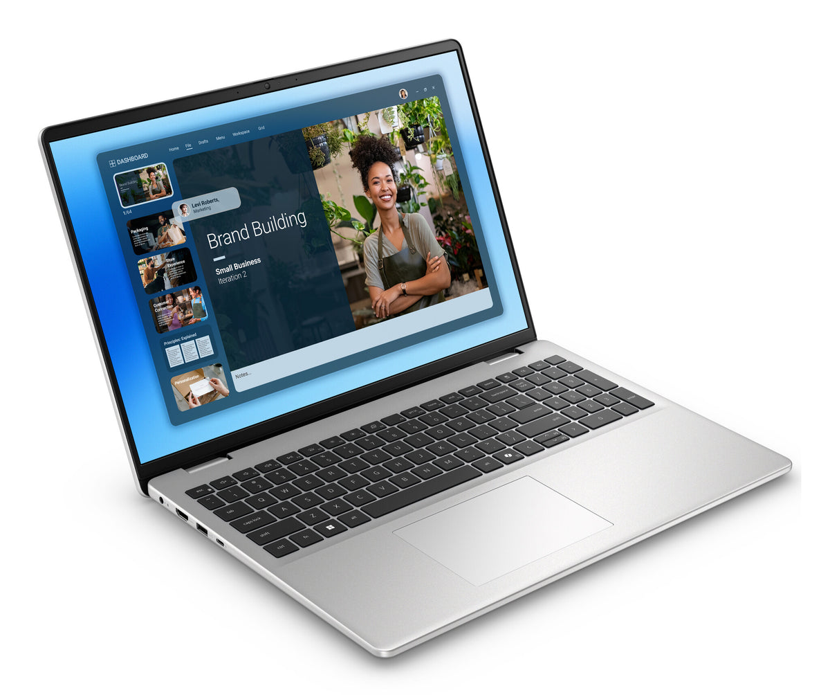DELL EMCDC16251 Intel Core 7 150U Laptop 40,6 cm (16") Full HD+ 16 GB DDR5-SDRAM 512 GB SSD Wi-Fi 6E (802.11ax) Windows 11 Pro Platin, Sølv