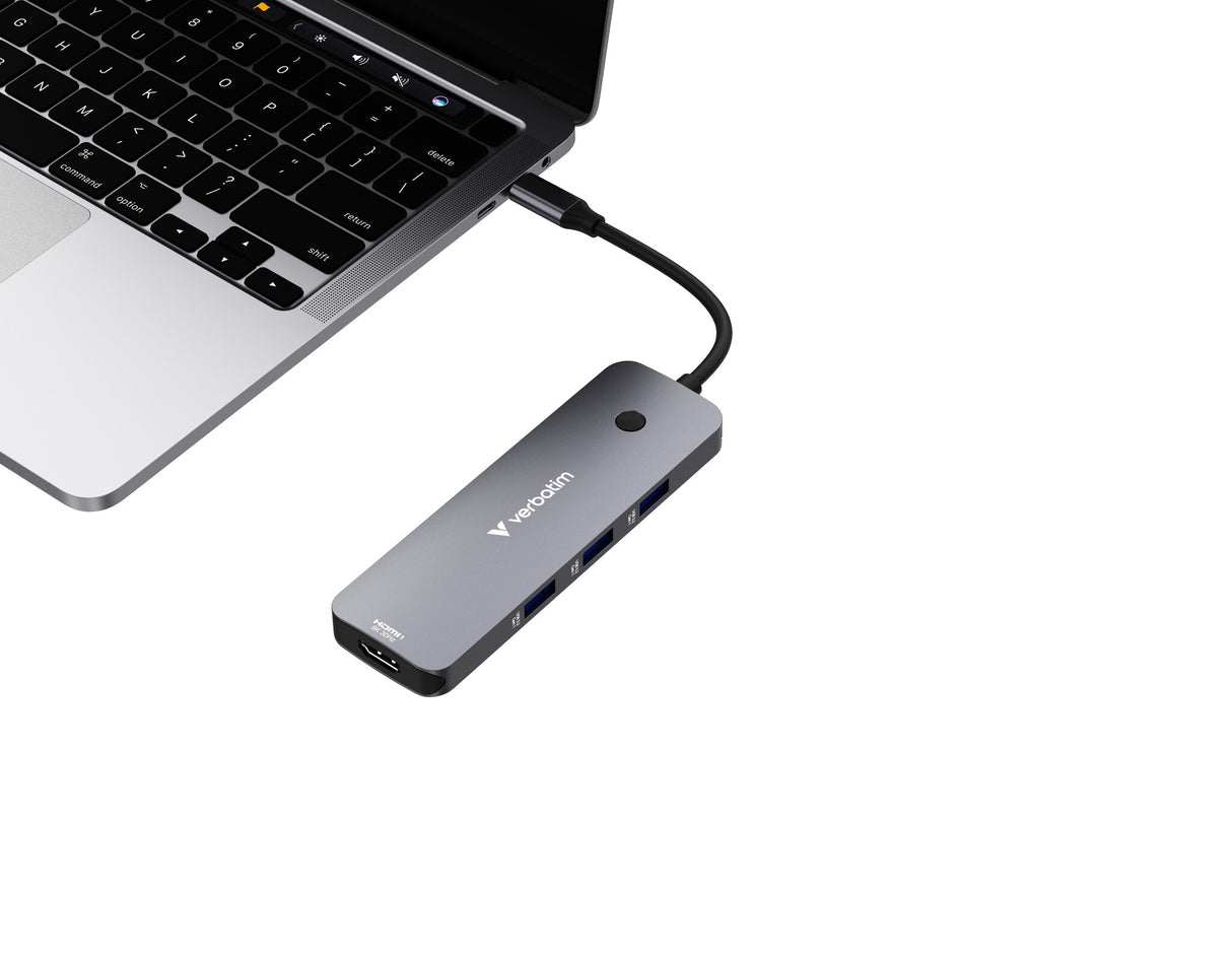 Verbatim CMH-08 USB Type-C 5000 Mbit/s Sølv