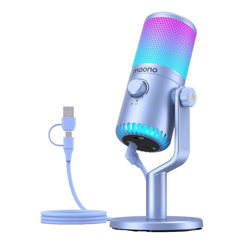 Maono DM30RGB mikrofon lilla