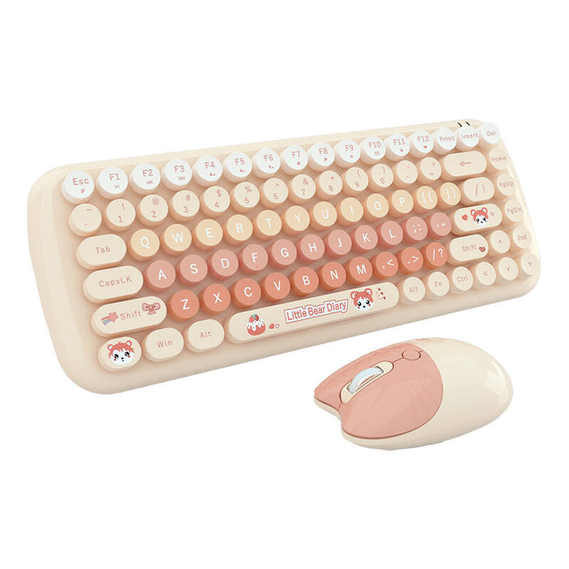 MOFII Candy Ny 2.4G trådløs tastatur + mus (orange)