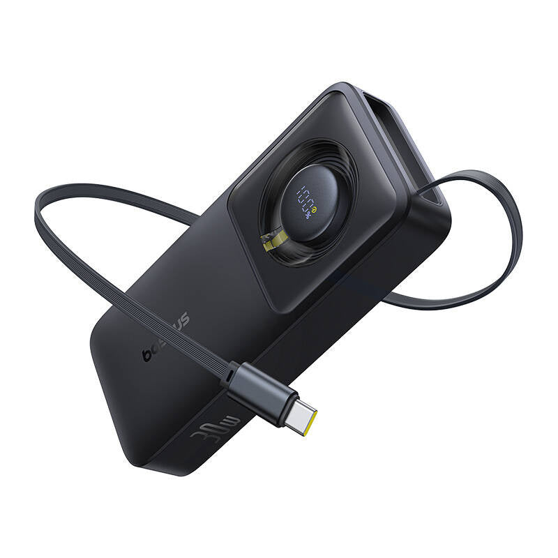 Powerbank Baseus OS Free2Pull 10000mAh 30W + kabel (sort)