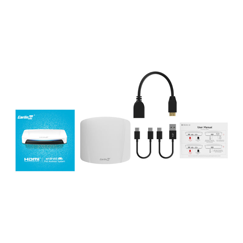 Carlinkit CPC200-Tbox UHD Carplay/Android trådløs adapter (hvid)