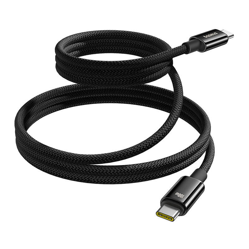 Baseus Tungsten Gold opladningskabel USB-C til USB-C 100W 1m (sort)