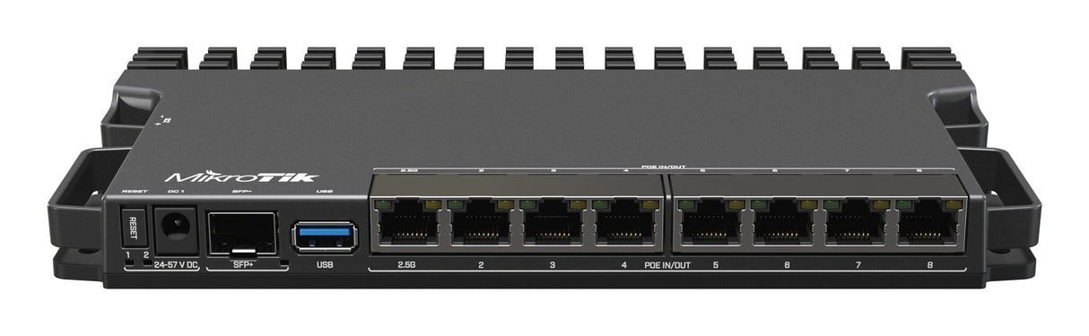 Mikrotik RB5009UPR+S+IN kabelforbundet router 2.5 Gigabit Ethernet, Gigabit Ethernet Sort