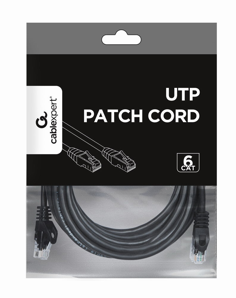 Gembird PP6U-5M netværkskabel Sort Cat6 U/UTP (UTP)