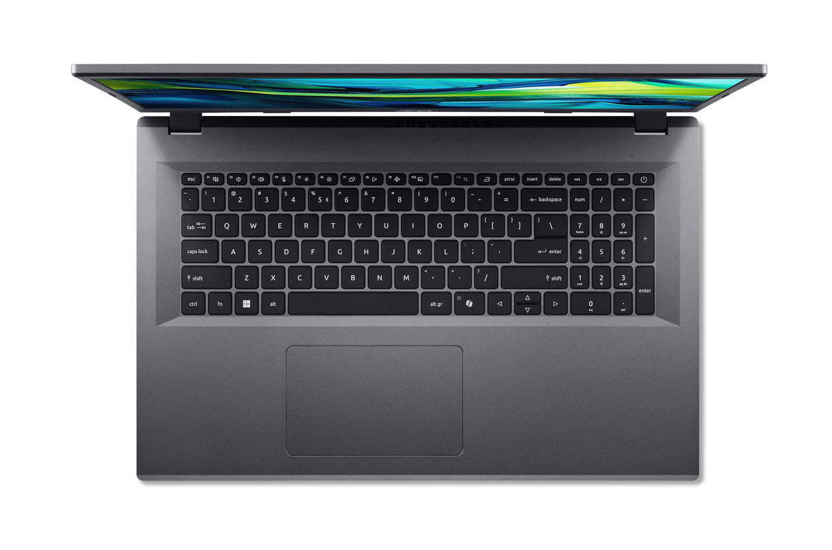 Acer Aspire Go 17 AG17-31P-302C Intel Core 3 N355 Laptop 43,9 cm (17.3") Fuld HD 16 GB LPDDR5-SDRAM 512 GB SSD Wi-Fi 6 (802.11ax) Windows 11 Home US International Grå