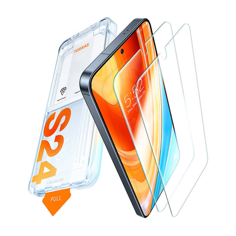 Hærdet glas til Samsung S24+ Torras Install Master