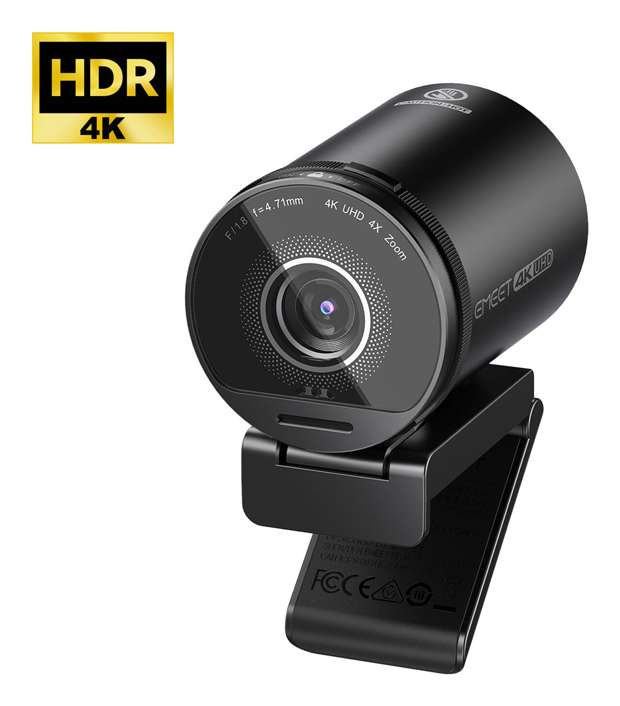 eMeet S800 webcam 8 MP 3840 x 2160 pixel USB 3.2 Gen 1 (3.1 Gen 1) Sort