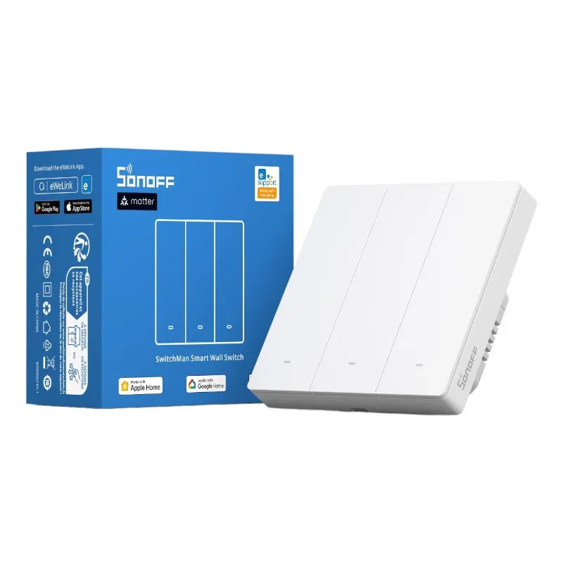 SONOFF M5-3C-86W WiFi Matter smart væg switch (3-kanal)