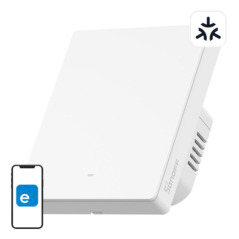 Matter SONOFF M5-1C-80W WiFi smart væg switch (1-kanal, for rammen)