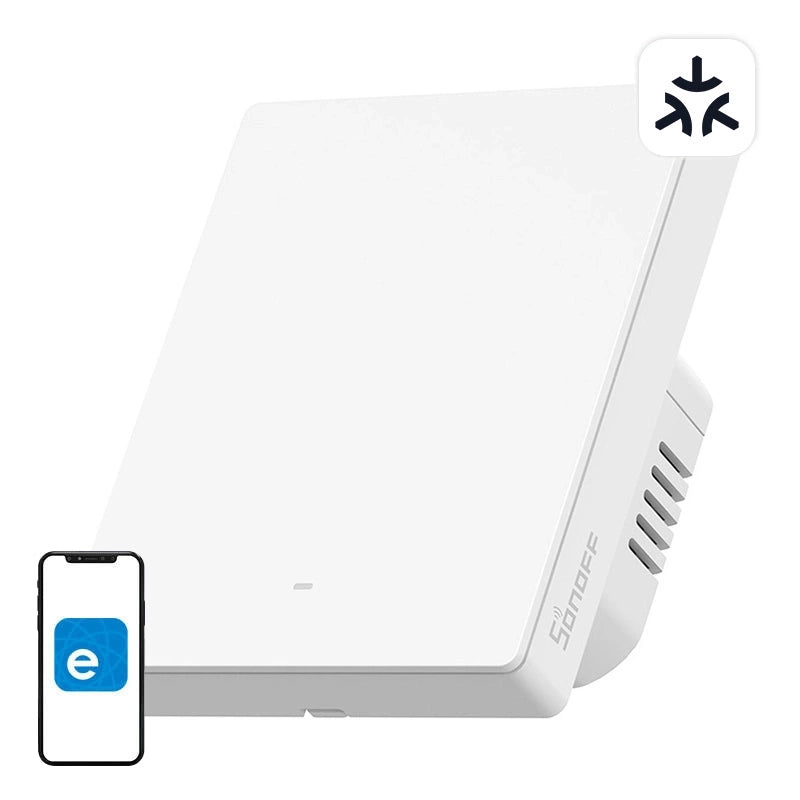 Matter SONOFF M5-1C-80W WiFi smart væg switch (1-kanal, for rammen)