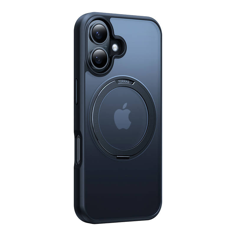 Torras Ostand Pro Case til iPhone 16 (Sort)