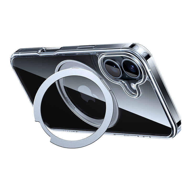 Torras Ostand Pro Case til iPhone 16 (gennemsigtig)