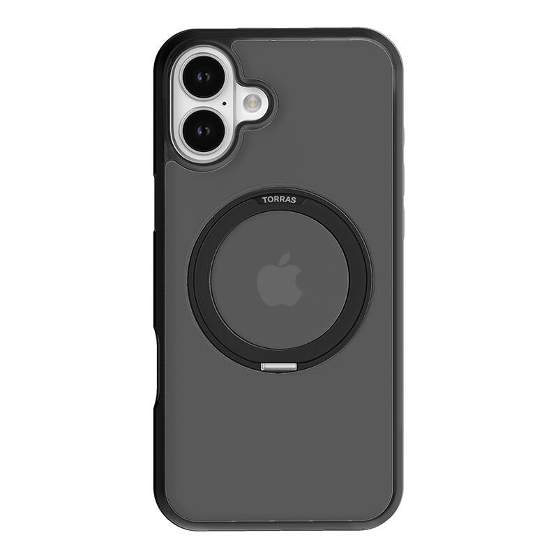 Torras Ostand Pro Case til iPhone 16 Plus (Sort)