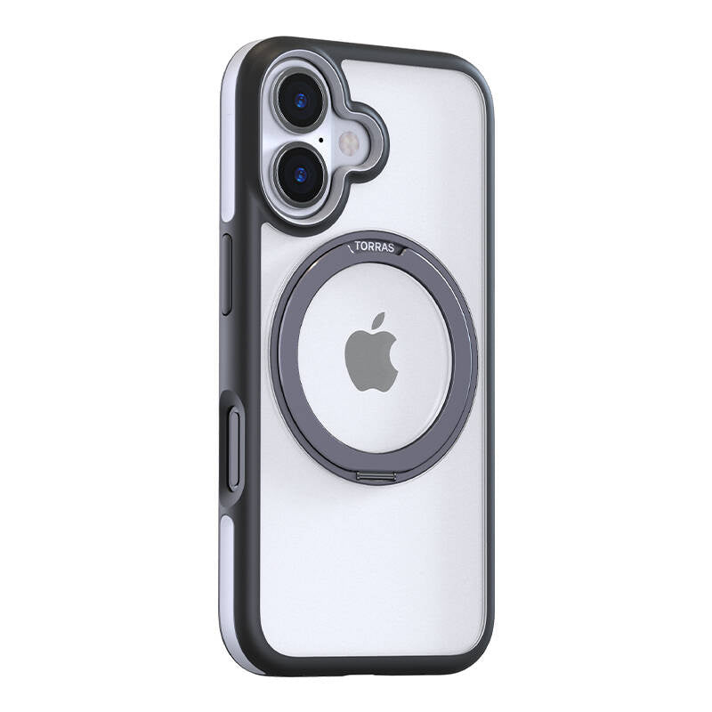 Torras Ostand R Fusion Case til iPhone 16 (Sort)