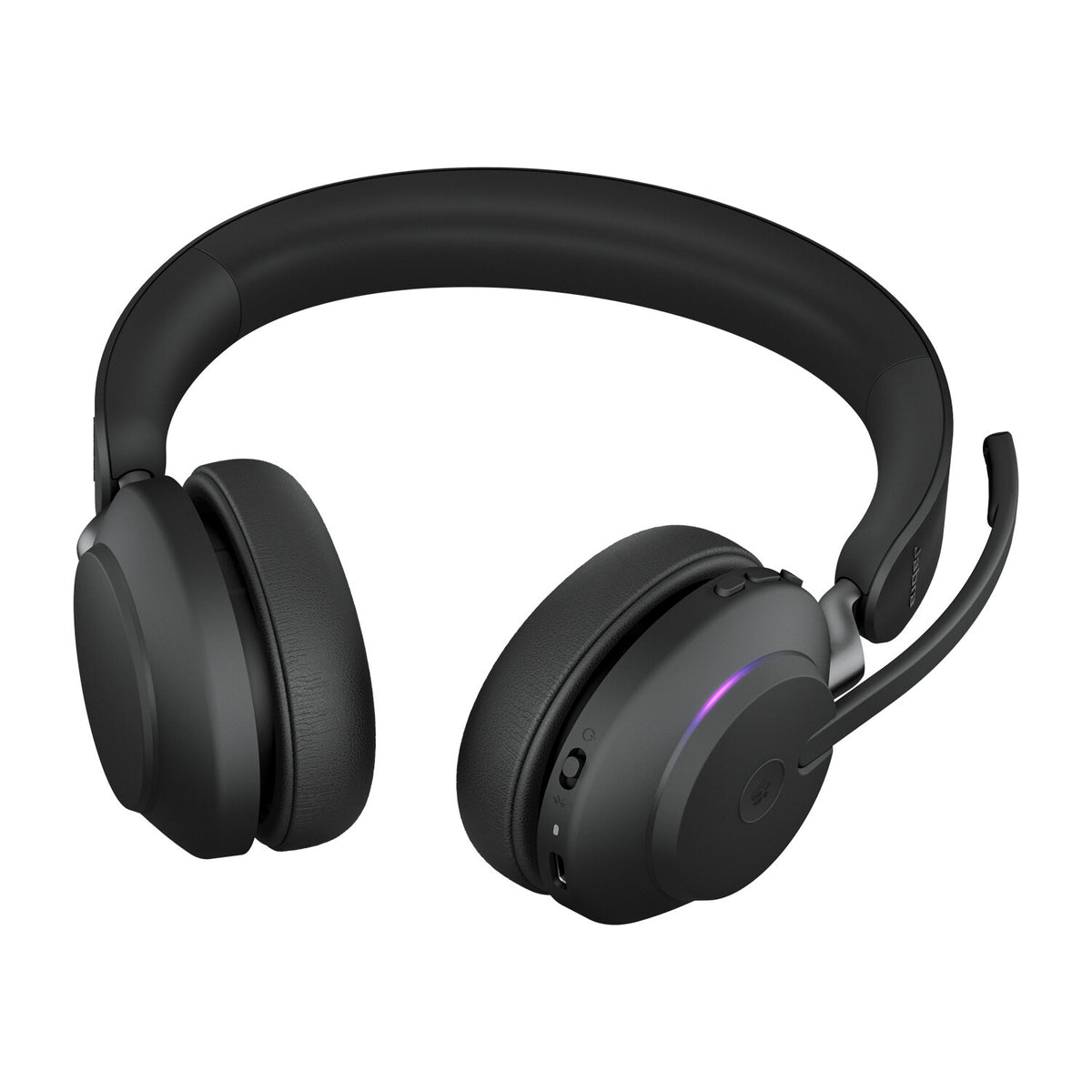 Jabra Evolve2 65 Headset Trådløs Kontor/Callcenter USB Type-A Bluetooth Opladningsstativ Sort