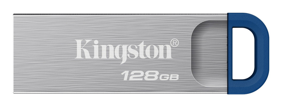 Kingston Technology DataTraveler Kyson USB-nøgle 128 GB USB Type-A 3.2 Gen 1 (3.1 Gen 1) Rustfrit stål