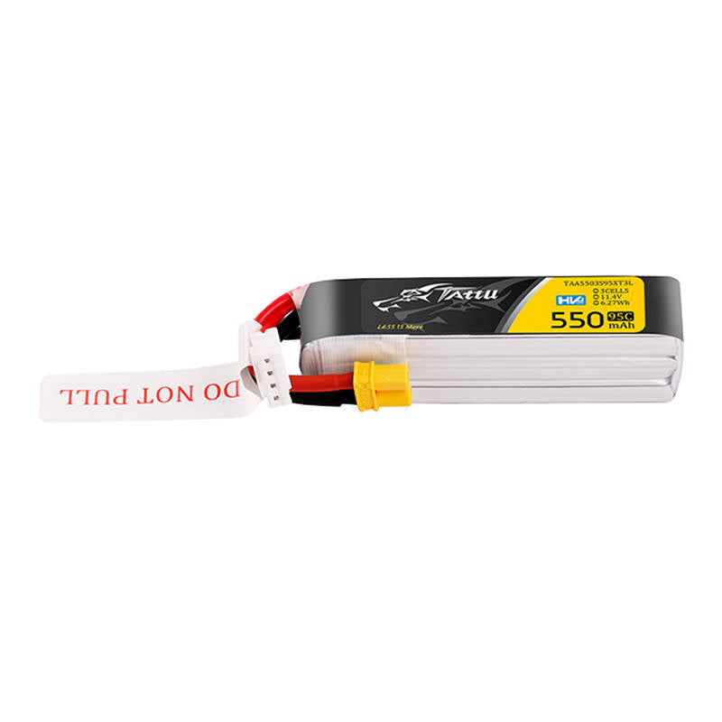 Tattu 3s 550mAh 95C 11,4V HV Lipo Battery med XT30 Plug Long-Pack Connector