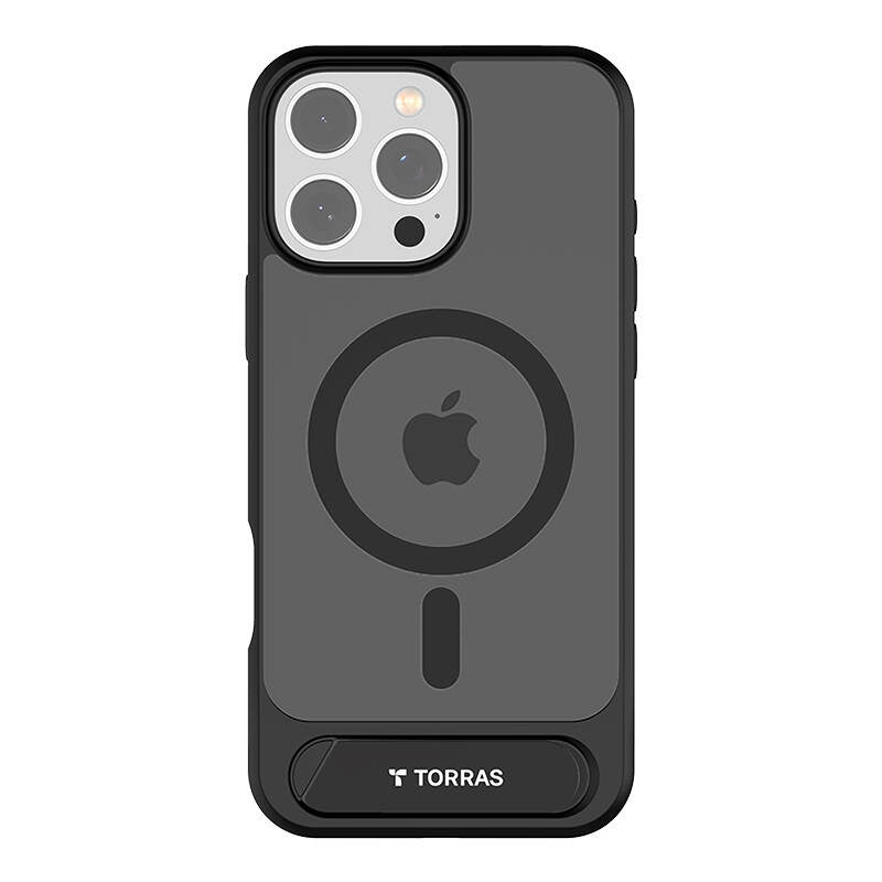 Torras Pstand Series Case til iPhone 16 Pro Max (sort)