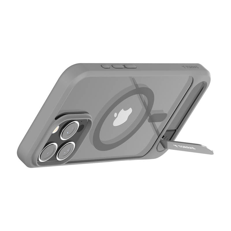 Torras Pstand Series Case til iPhone 16 Pro Max (grå)