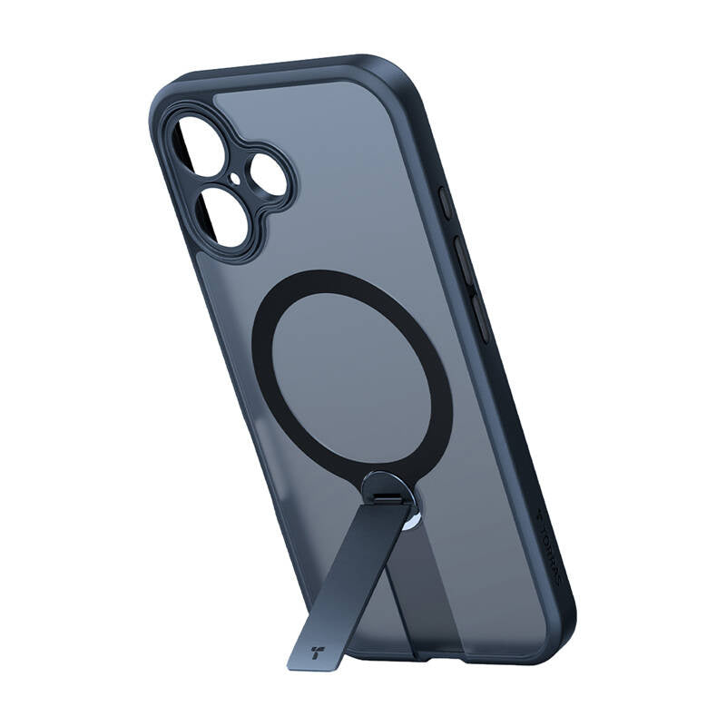 Torras Pstand Spin Case til iPhone 16 Plus (Sort)