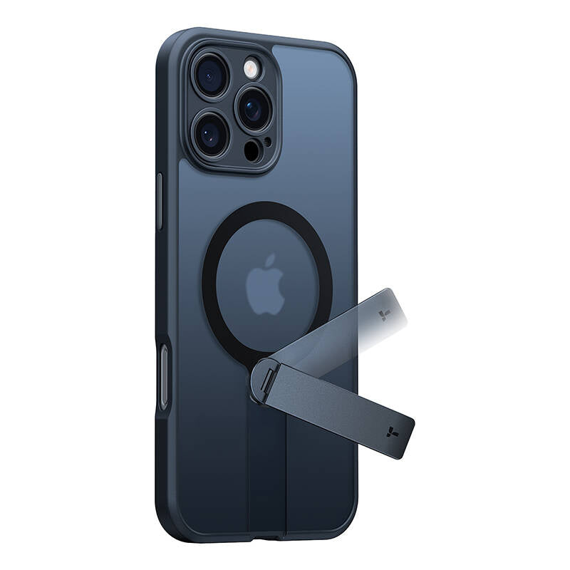 Torras Pstand Spin Case til iPhone 16 Pro (Sort)