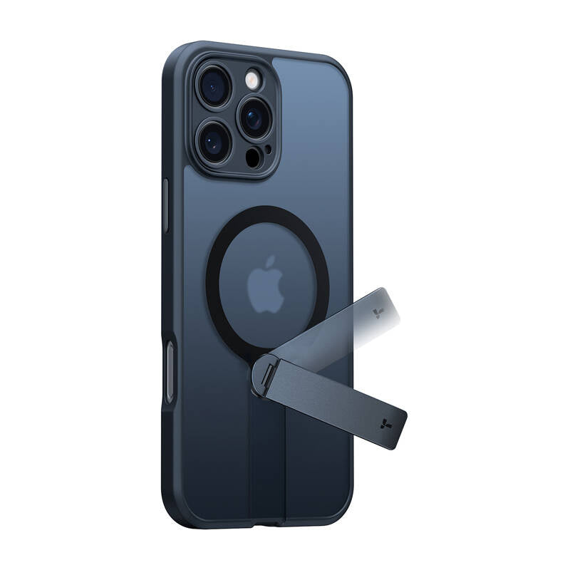 Torras Pstand Spin Case til iPhone 16 ProMax (Sort)
