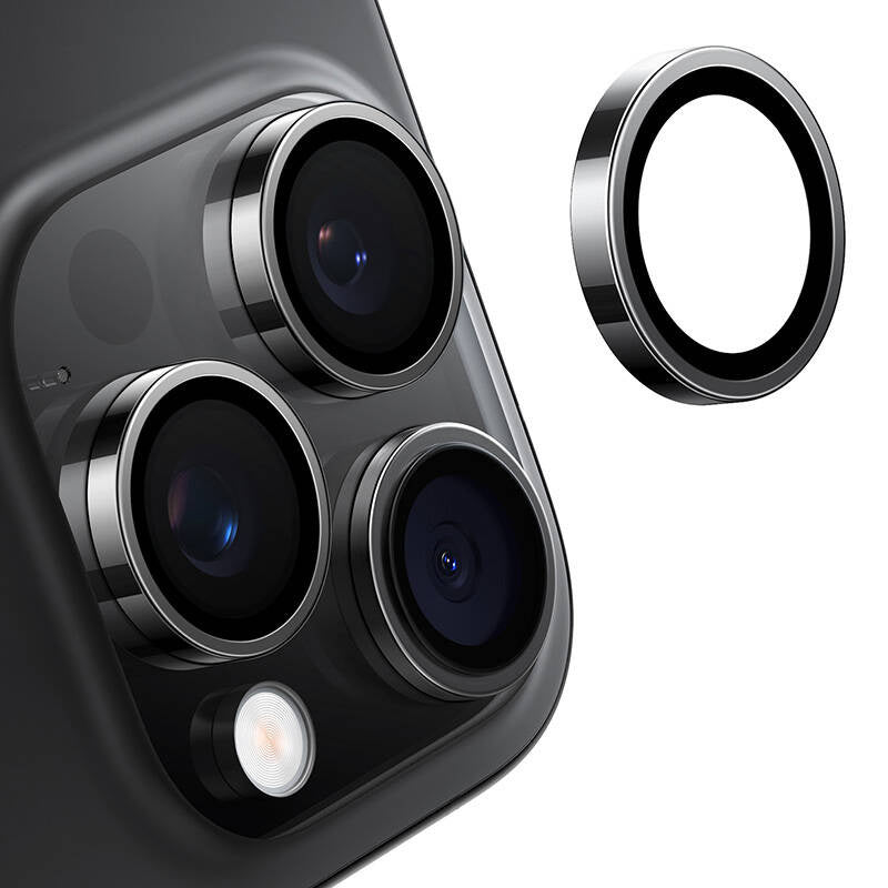 Lensguard Camera Glass til iPhone 16/16 Plus (sort)