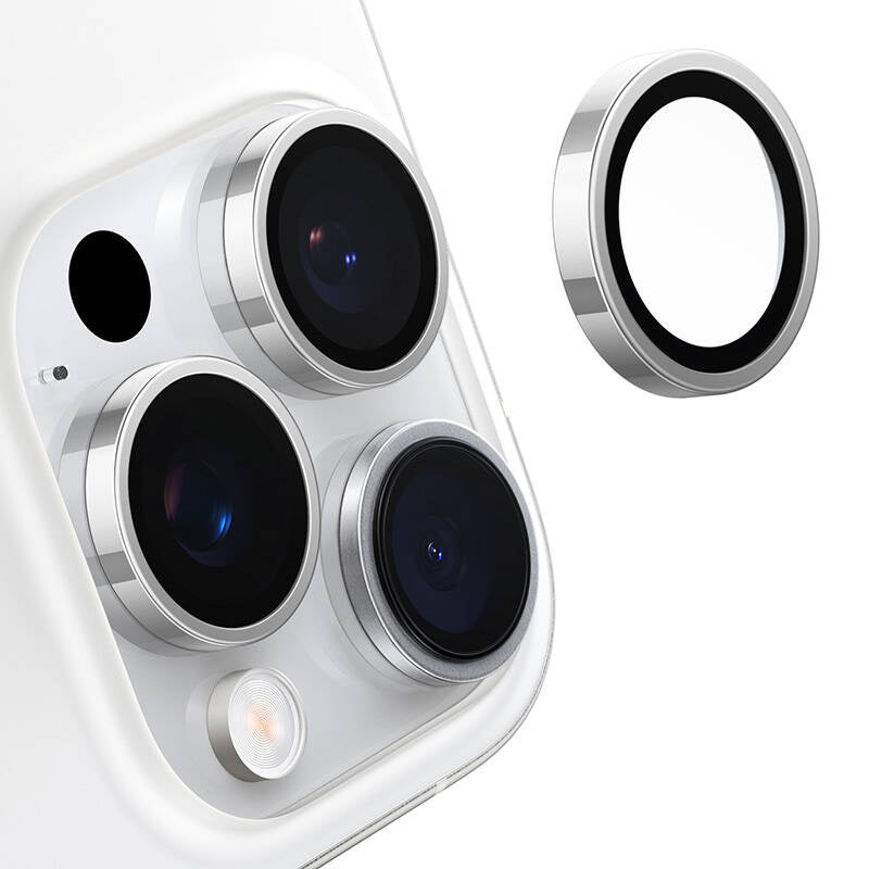 Torras Lensguard Camera Glass til iPhone 16 Pro (grå)