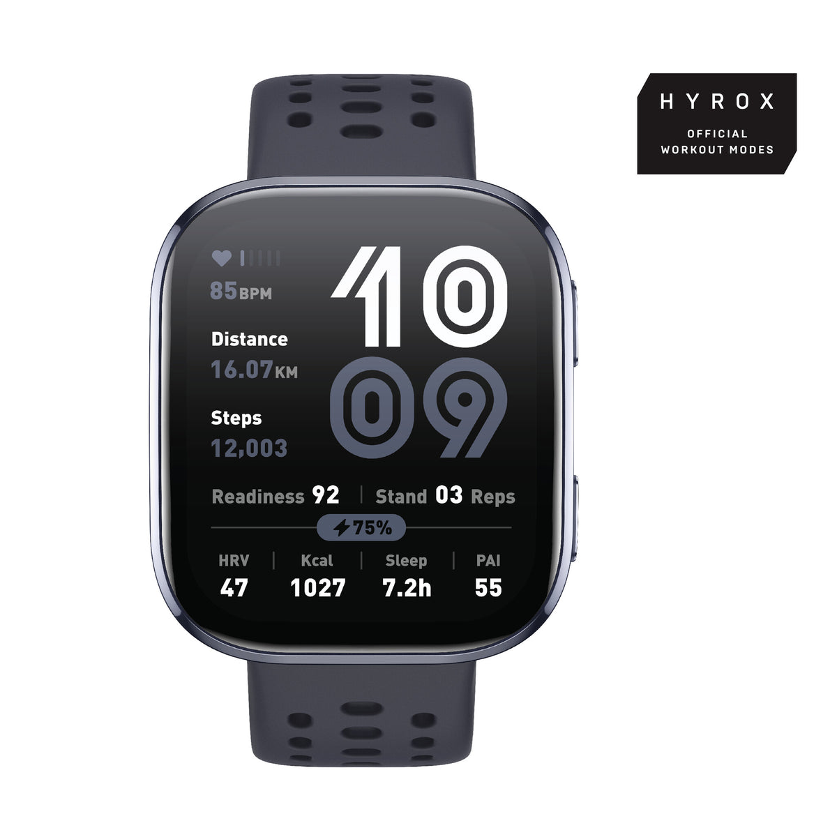 Amazfit Bip 6 Black 5 cm (1.97") AMOLED Digital 390 x 450 pixels Touchscreen GPS (satellite)