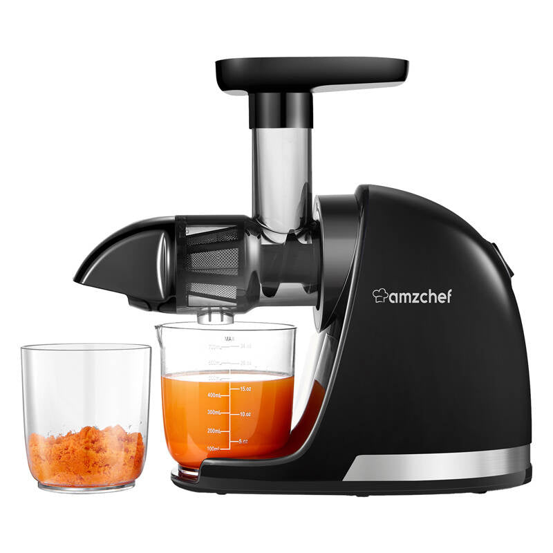 AMZCHEF 1501-BK-SM langsomme juicepresser (sort)