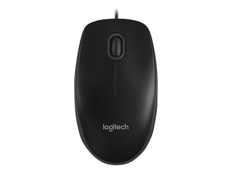Logitech B100 Optisk Kabling Sort