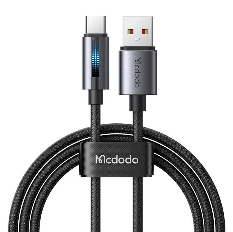 Mcdodo CA-5180 USB-A til USB-C kabel, 1,2 m (sort)