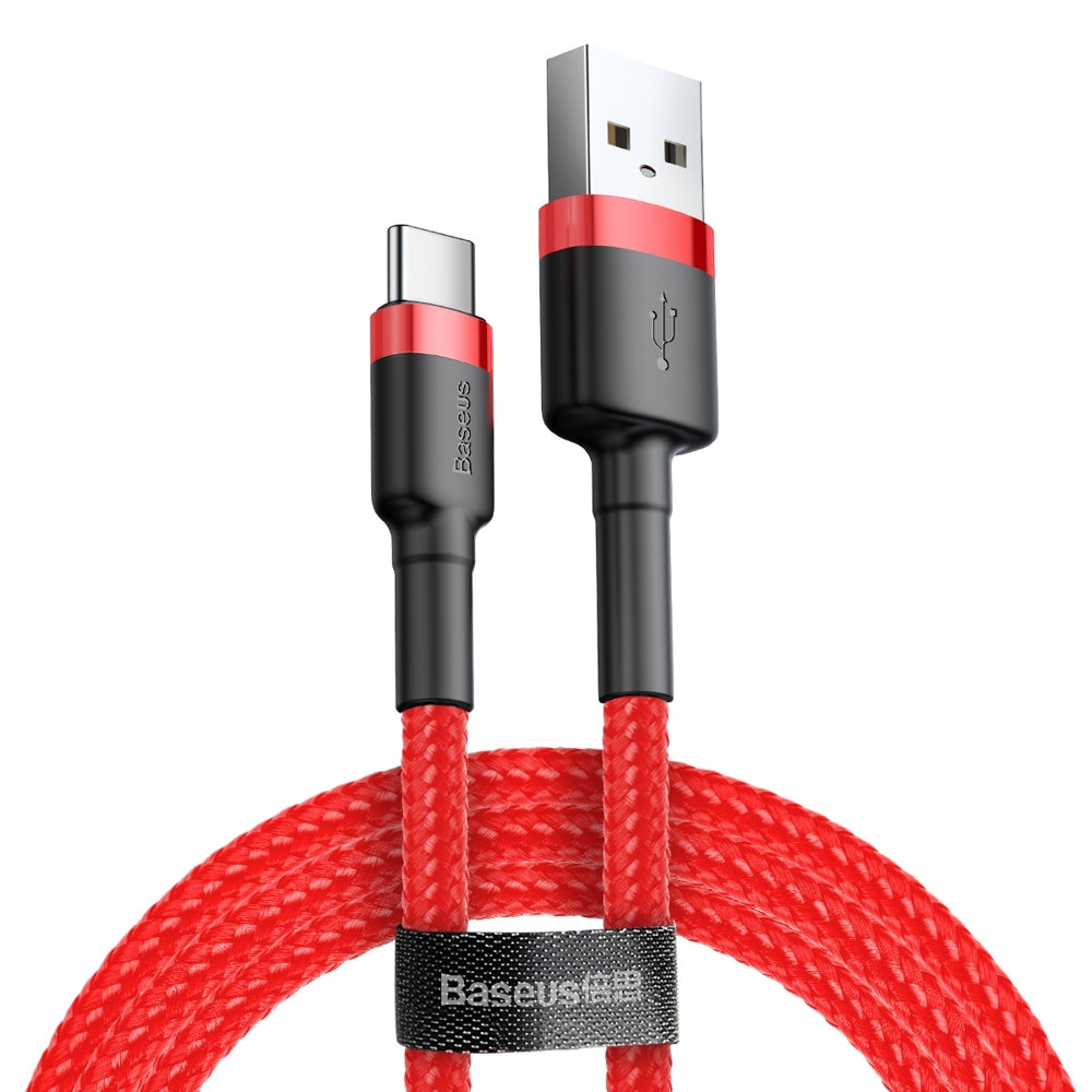Baseus Cafule USB-A / USB-C QC 3.0 3A Cable 0.5 m - Red