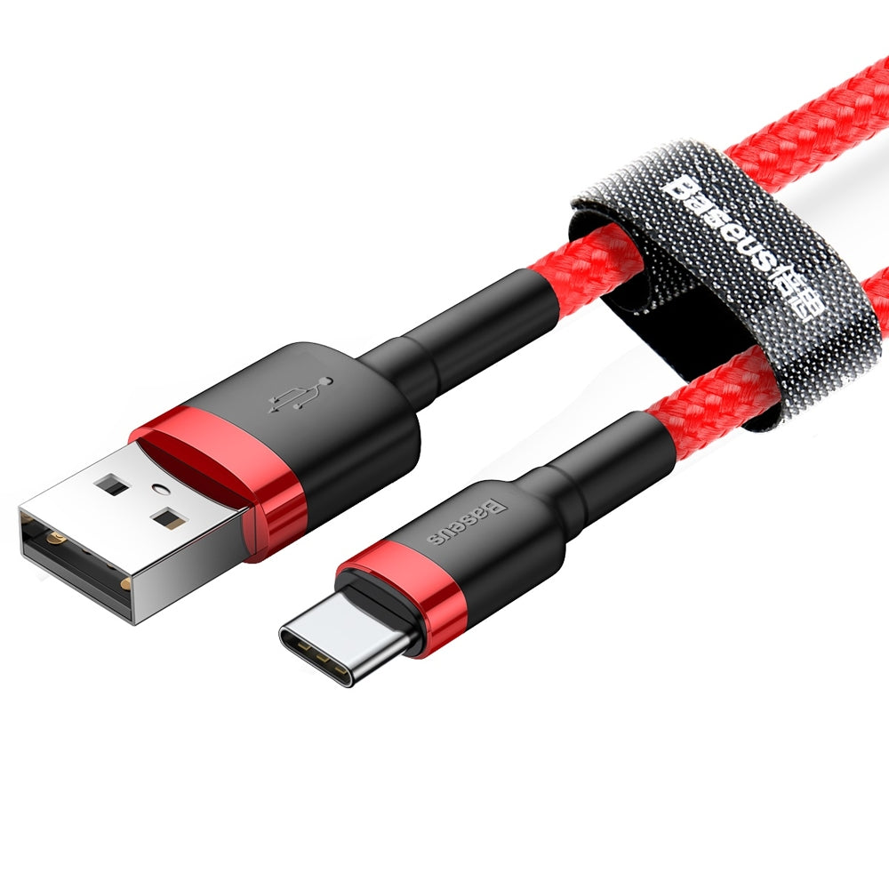 Baseus Cafule USB-A / USB-C QC 3.0 3A Cable 0.5 m - Red