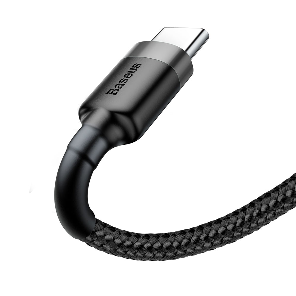 Baseus Cafule USB-A / USB-C QC 3.0 3A Cable 0.5 m - Black and Gray