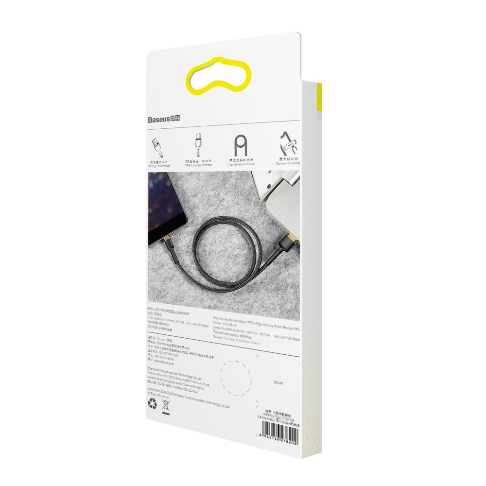 Baseus Cafule USB-A / Lightning 1.5A QC 3.0 cable 2 m - black and gold