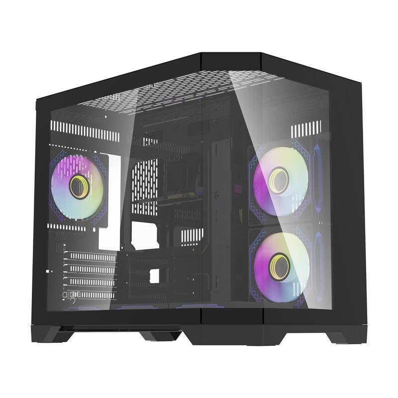 Darflash FT418 computerkasse + 6 aRGB-ventilatorer (sort)