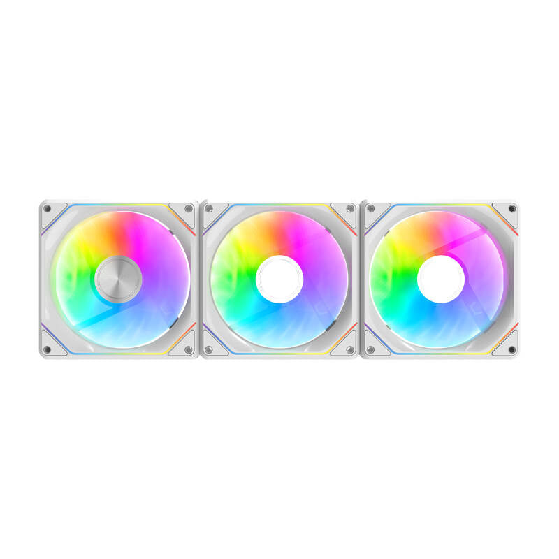 Darkflash Gauss G24 3-i-1 computerventilatorer (hvid)