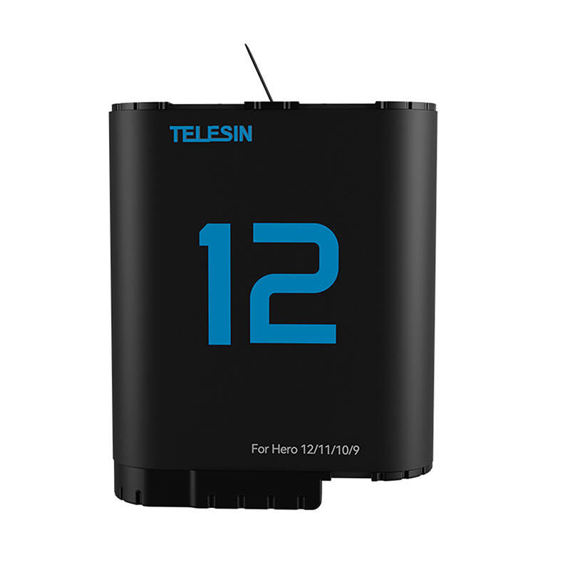 TELESIN lithiumbatteri til GoPro Hero 12/11/10/9 (blå)