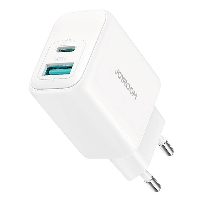 Joyroom JR-TCF21 Dual-Port (A + C) Power Charger (hvid)